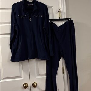 Sport Savvy Navy Blue Track Suit/Leisure Wear